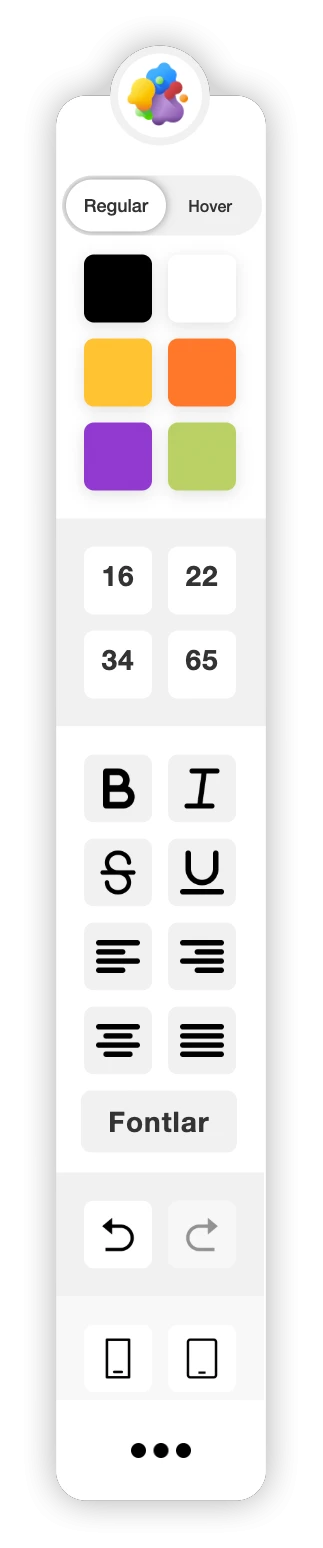 Tasarım Paleti & Gelişmiş Tasarım Modu İle Sınırsızca Tasarla